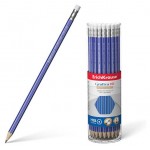 Карандаш чернографитный ErichKrause Grafica 101 шестигранный с ластиком HB, 1 шт (kastd)