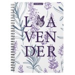 Тетрадь общая ErichKrause Lavender с пластиковой обложкой на спирали клетка А5, 80 л (kastd)