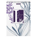 Блокнот с пластиковой обложкой на спирали ErichKrause Lavender А5 клетка, 80 л (kastd)