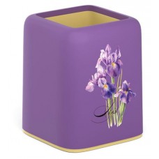 Подставка настольная ErichKrause Forte Iris пластиковая фиолетовая с желтой вставкой (kastd) в магазинах Ашан