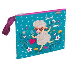 Папка текстильная на молнии ErichKrause Flower Sheep, A5+ (kastd) в магазинах Ашан