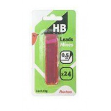 Набор грифелей АШАН Красная птица для механического карандаша 0,5 мм твердость HB, 24 шт (kastd) в магазинах Ашан