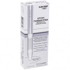 Ручка гелевая Crown Hi-Jell Pastel пастель белая 0,8 мм (kastd) в магазинах Ашан