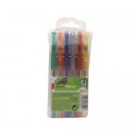 Набор гелевых ручек АШАН Красная птица 0,9 мм, 6 цветов (kastd)