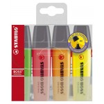 Набор текстовыделителей Stabilo Boss, 4 шт (kastd)