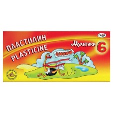 Пластилин Гамма Мультик со стеком, 6 цветов (kastd) в магазинах Ашан