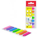 Закладки ErichKrause Neon Arrows пластиковые 7 цветов, 12х44 мм (kastd)