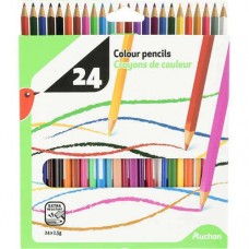 Карандаши цветные АШАН Красная птица, 24 цвета (kastd) в магазинах Ашан