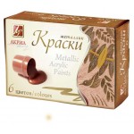 Краски акриловые Луч, Металлик, 6х15 мл (kastd)