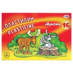 Пластилин Гамма Мультики со стеком, 16 цветов (kastd)