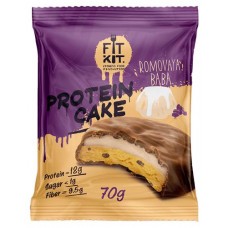 Кейк протеиновый Fitkit Protein Cake ромовая баба, 70 г (kastd) в магазинах Ашан