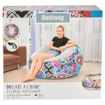 Кресло надувное BESTWAY Floral Air Chair, 112х112х66 см (kastd)