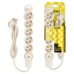 Фильтр сетевой Союз 5 гнезд с выключателем с заземлением, 1,5 м (kastd)