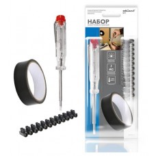 Набор электромонтажный duwi индикаторная отвертка клеммная колодка изолента (kastd) в магазинах Ашан