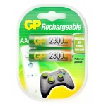 Батарейка аккумуляторная GP Rechargeable 2300 мАч AA, 2 шт (kastd)
