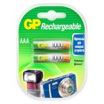 Батарейка аккумуляторная GP Rechargeable 1000 мАч типоразмер AAA, 2 шт (kastd)