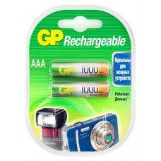 Батарейка аккумуляторная GP Rechargeable 1000 мАч типоразмер AAA, 2 шт (kastd) в магазинах Ашан