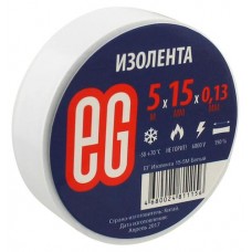 Лента изоляционная Еврогарант белая, 15 мм х 5 м (kastd) в магазинах Ашан