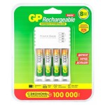 Устройство зарядное GP USB адаптер + аккумуляторы АAА, 4 шт (kastd)