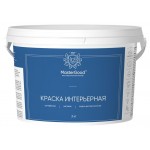 Краска Master Good интерьерная акриловая белая, 3 кг (kastd)