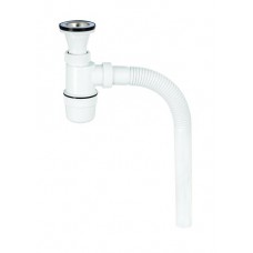 Сифон бутылочный Вирпласт с нержавеющей чашкой белый (kastd) в магазинах Ашан