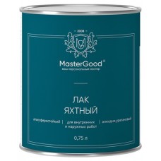 Лак яхтный MasterGood алкидно-уретановый быстросохнущий глянцевый, 750 мл (kastd) в магазинах Ашан