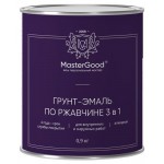 Грунт-эмаль 3в1 MasterGood по ржавчине черная, 900 г (kastd)