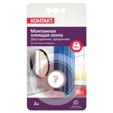 Лента монтажная Контакт двусторонняя, 19 мм х 2 м (kastd) в магазинах Ашан