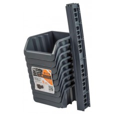 Набор малых лотков для метизов Blocker с планкой серо-свинцовый, 9 шт (kastd) в магазинах Ашан