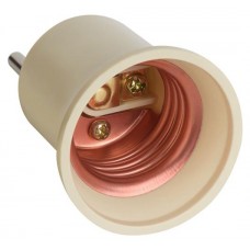 Переходник розеточный duwi прямой вилка-Е27 карболитовый белый (kastd) в магазинах Ашан