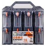 Органайзер для мелочей модульный Blocker Expert 16 модулей серо-оранжевый (kastd) Органайзер для мелочей модульный Blocker Expert 16 модулей серо-оранжевый (kastd)