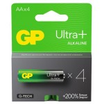 Батарейка GP Ultra Plus алкалиновая LR6 АА, 4 шт (kastd)