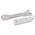 Удлинитель Эра U-3-3m без заземления 2x0,75 мм2 3 гнезда, 3 м (kastd)