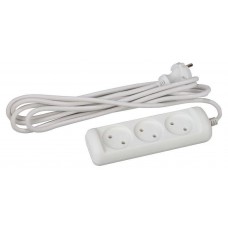 Удлинитель Эра U-3-3m без заземления 2x0,75 мм2 3 гнезда, 3 м (kastd) в магазинах Ашан