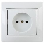 Розетка 2P Intro Plano 1-201-02 16А-250В СУ (kastd)