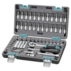 Набор инструментов Stels, 1/4 CrV пластиковый кейс, 57 предметов (kastd) в магазинах Ашан