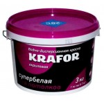 Краска Альфа Супербелая для потолков водно-дисперсионная акриловая, 3 кг (kastd)