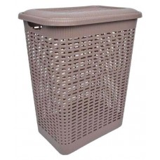 Корзина для белья Бытпласт Rattan Style, 30 л (kastd) в магазинах Ашан