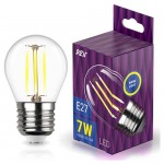 Лампа светодиодная Rev шар Filament Е27 7 Вт теплый свет (kastd)