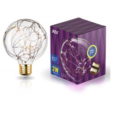 Лампа светодиодная Rev Шар G95 Starry Vintage Е27 2 Вт (kastd) в магазинах Ашан