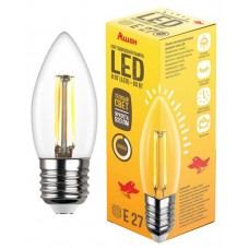 Лампа филаментная АШАН Красная птица Свеча Е27 теплый свет, 8 Вт (kastd) в магазинах Ашан