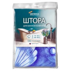 Штора для ванной Вилина Для бережливых, 170х180 см (kastd) в магазинах Ашан