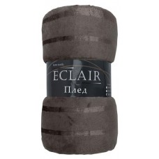 Плед ECLAIR Страйп коричневый, 200х220 см (kastd) в магазинах Ашан
