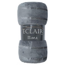 Плед ECLAIR Страйп серый, 200х220 см (kastd) в магазинах Ашан