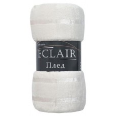 Плед ECLAIR Страйп молочный, 200х220 см (kastd) в магазинах Ашан