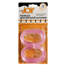 Кольца для штор розовые, 12 шт (kastd) в магазинах Ашан