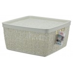 Коробка Idea Бязь с крышкой 28х28х14 cм, 8 л (kastd)
