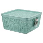 Коробка Idea Бязь с крышкой 28х28х14 cм, 8 л