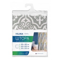 Штора для ванной Вилина Дамаск, 180х180 см (kastd) в магазинах Ашан