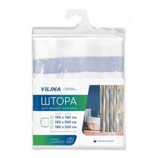 Штора для ванной Вилина Полосы, 180х180 см (kastd) в магазинах Ашан